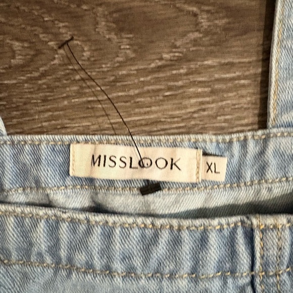 MISSLOOK Women's Denim Overalls with Floral Patterns - Picture 2 of 11